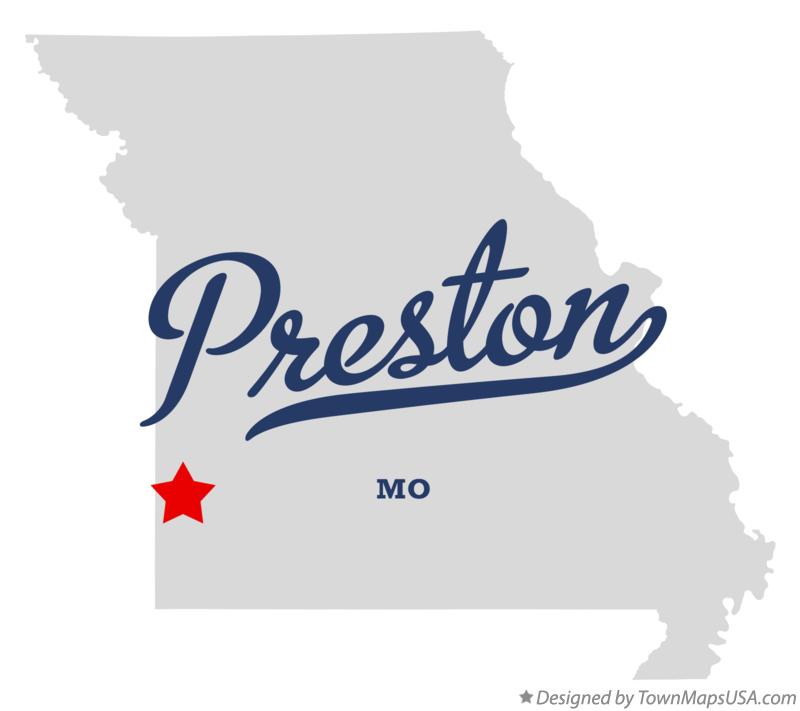 Map of Preston Missouri MO