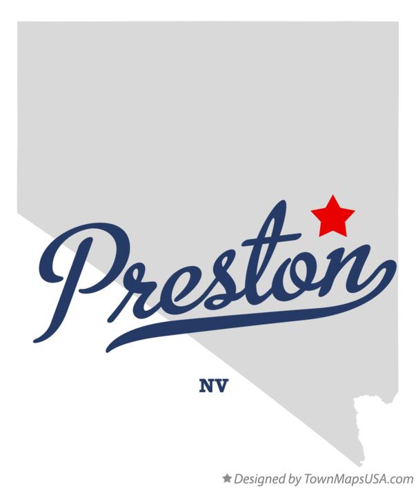 Map of Preston Nevada NV