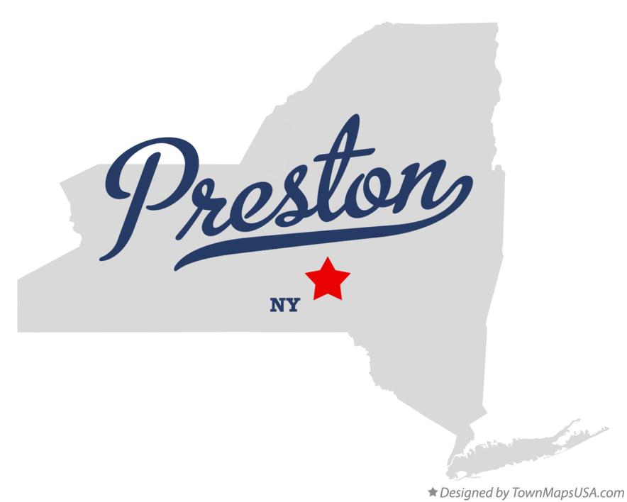 Map of Preston New York NY