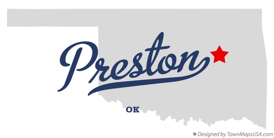 Map of Preston Oklahoma OK