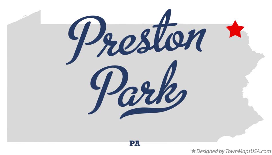Map of Preston Park Pennsylvania PA