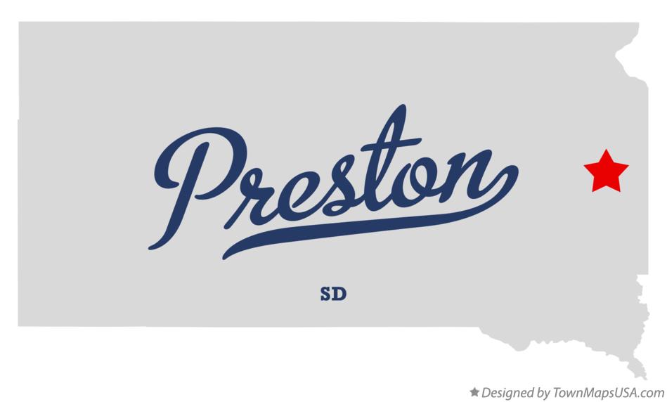 Map of Preston South Dakota SD