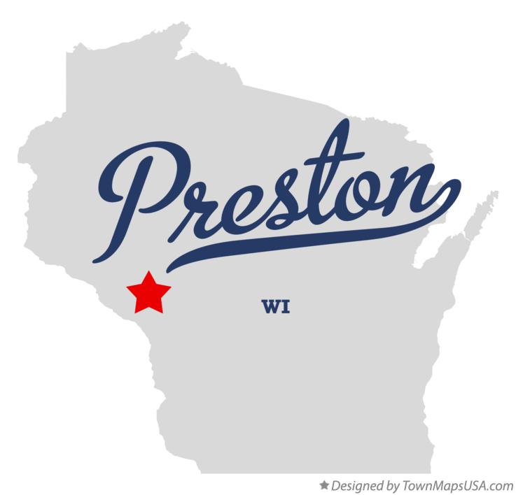 Map of Preston Wisconsin WI
