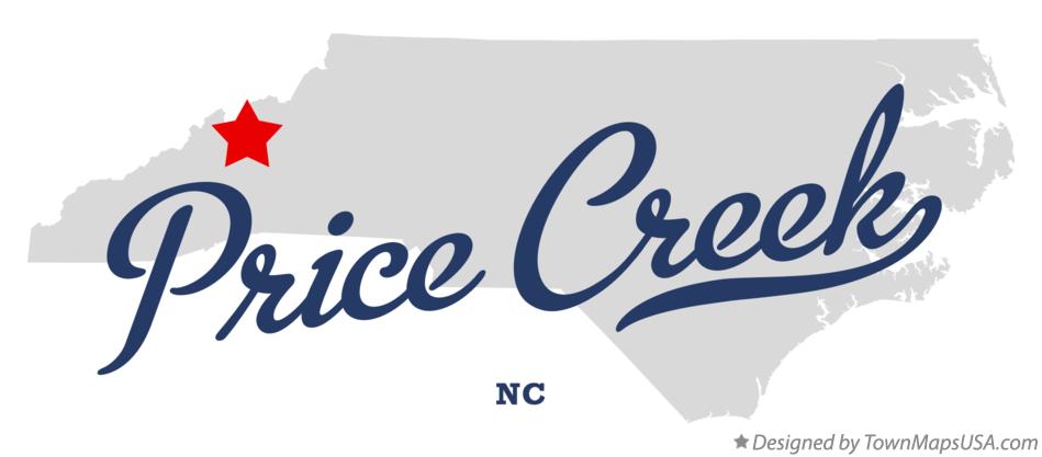 Map of Price Creek North Carolina NC