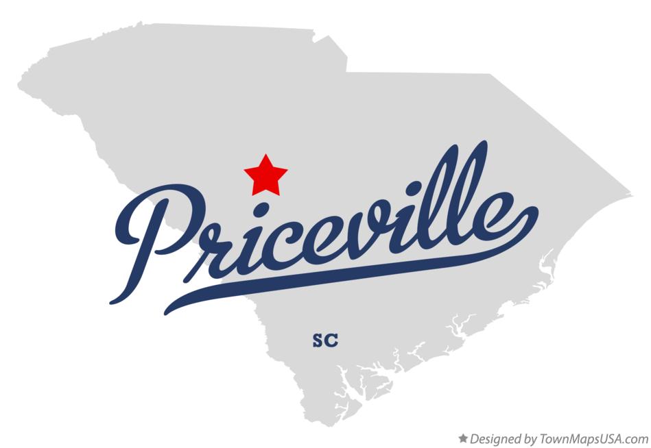 Map of Priceville South Carolina SC