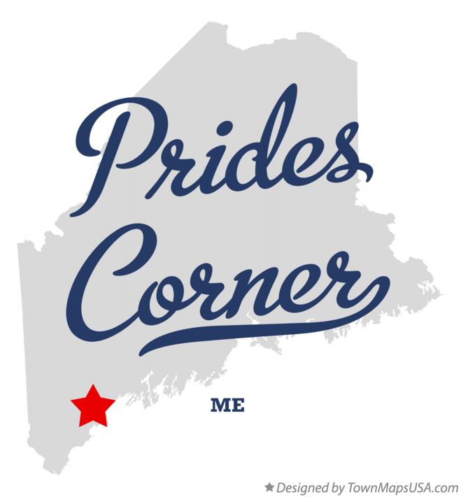 Map of Prides Corner Maine ME