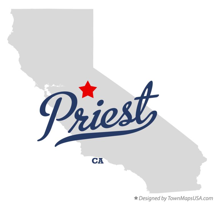 Map of Priest California CA