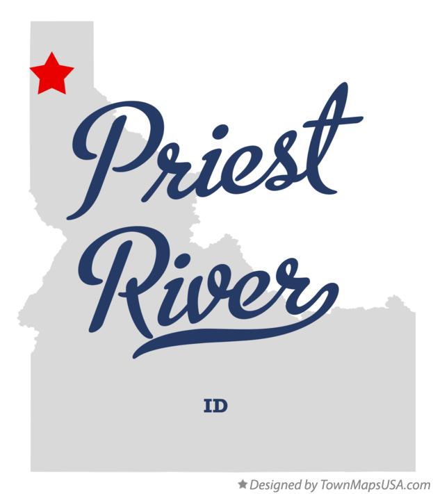 Map of Priest River Idaho ID
