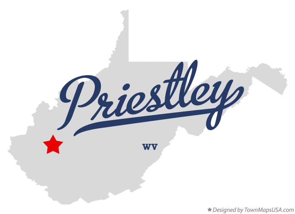 Map of Priestley West Virginia WV