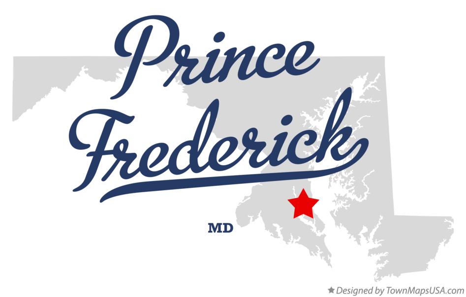 Map of Prince Frederick Maryland MD