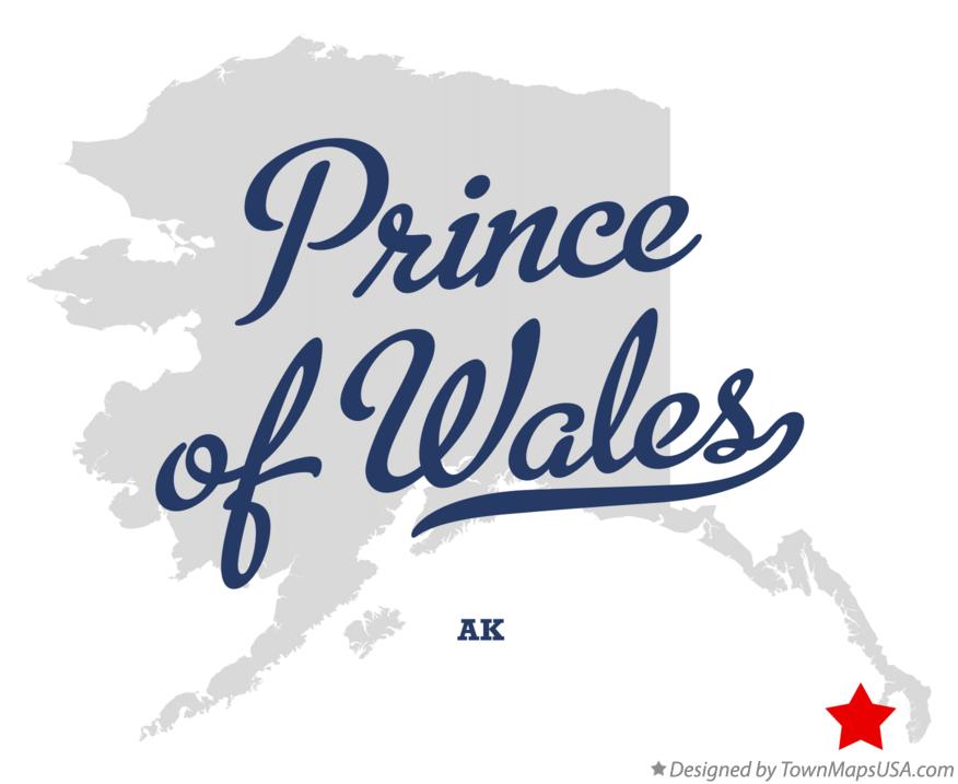 Map of Prince of Wales Alaska AK