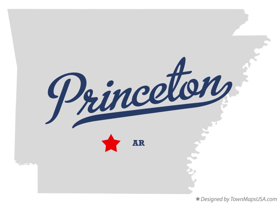 Map of Princeton Arkansas AR