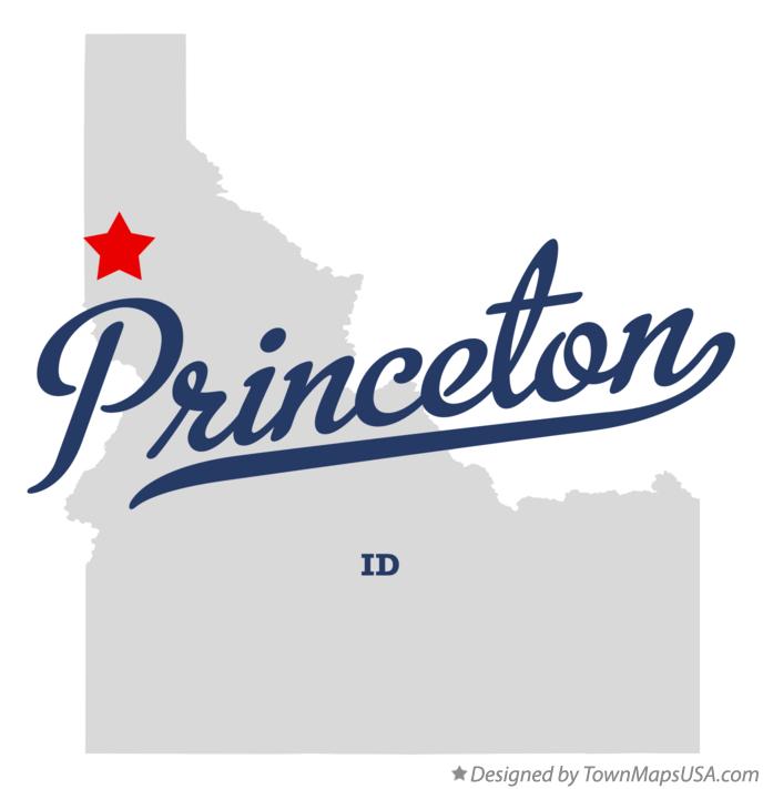 Map of Princeton Idaho ID