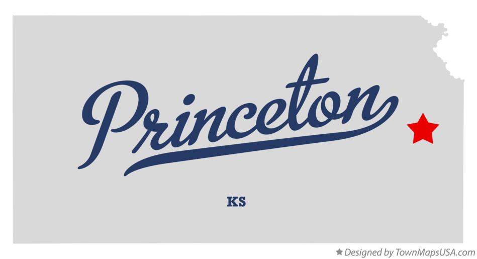 Map of Princeton Kansas KS