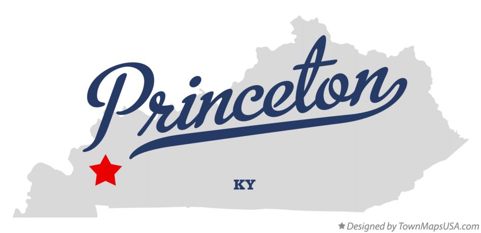 Map of Princeton Kentucky KY