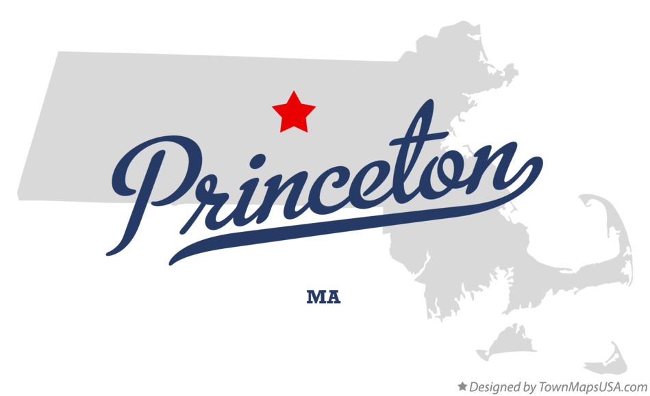 Map of Princeton Massachusetts MA
