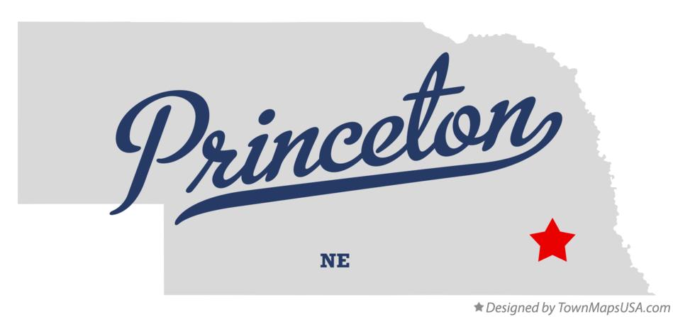 Map of Princeton Nebraska NE