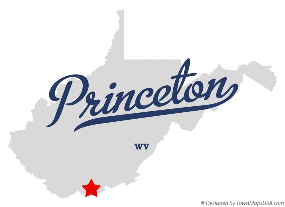 Map of Princeton West Virginia WV