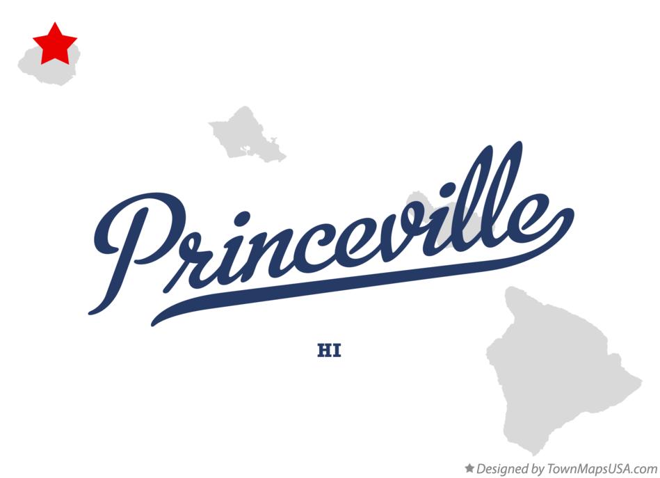 Map of Princeville Hawaii HI