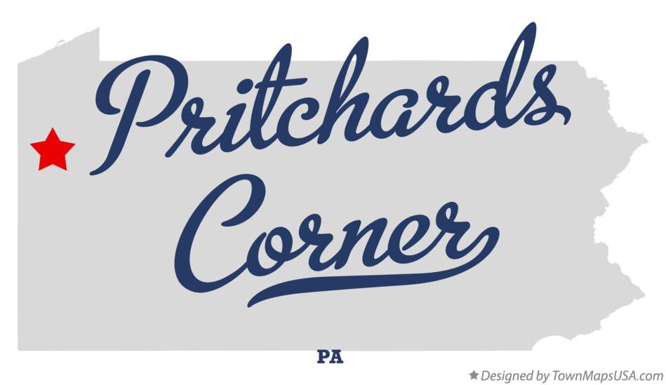 Map of Pritchards Corner Pennsylvania PA