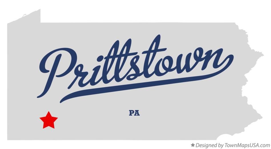 Map of Prittstown Pennsylvania PA