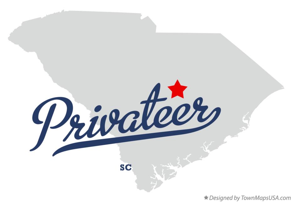Map of Privateer South Carolina SC