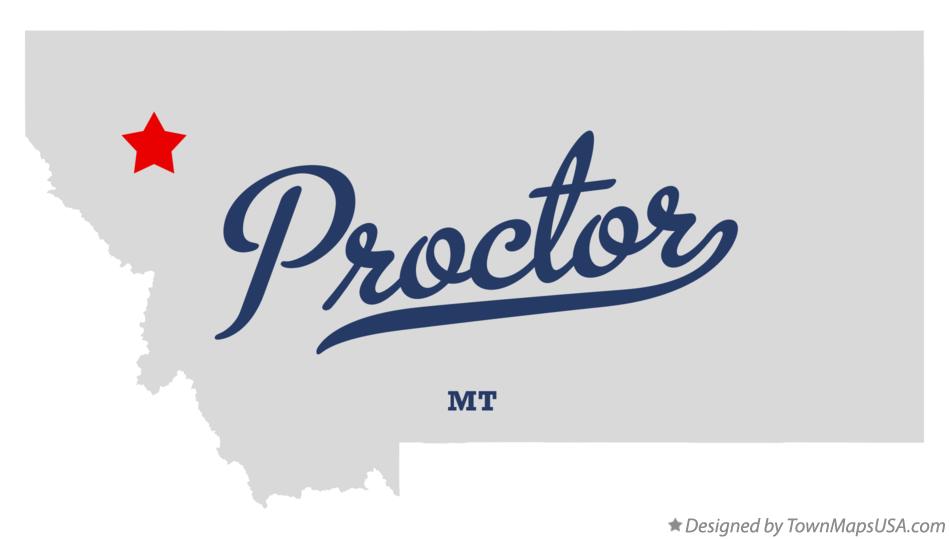 Map of Proctor Montana MT