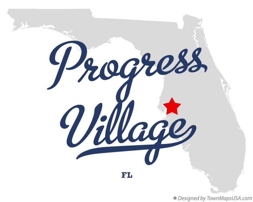 Map of Progress Village Florida FL
