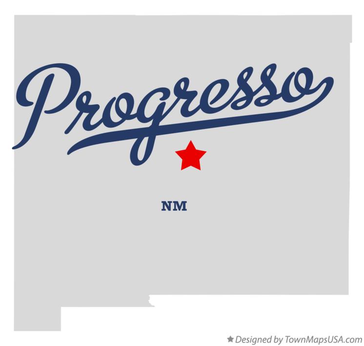 Map of Progresso New Mexico NM