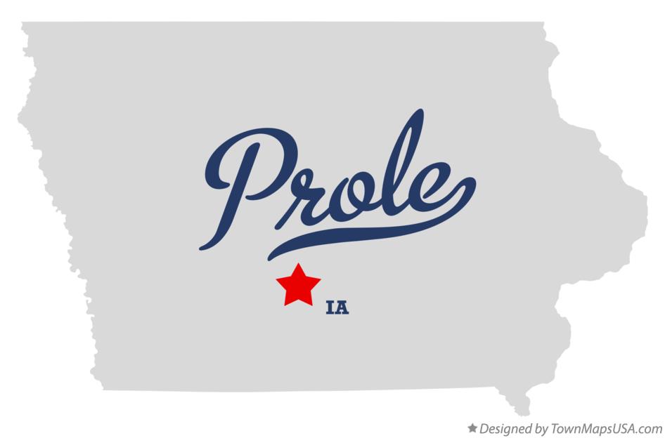 Map of Prole Iowa IA