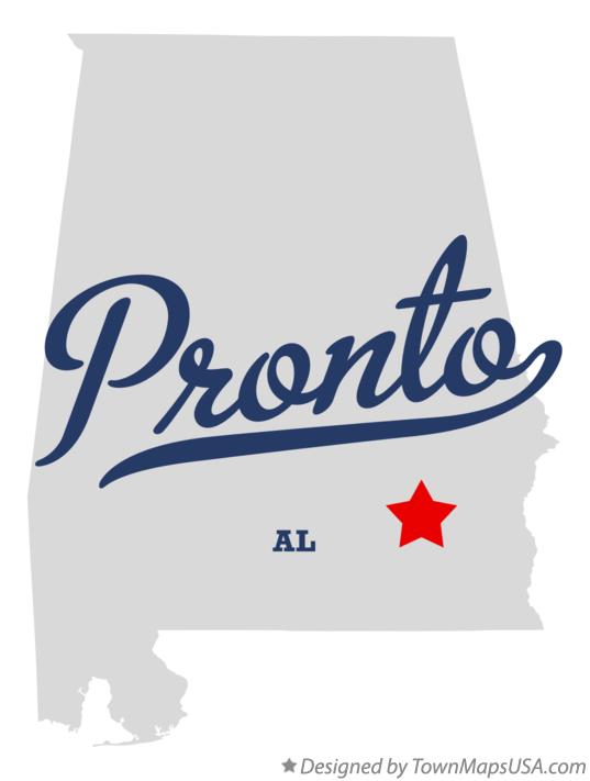 Map of Pronto Alabama AL