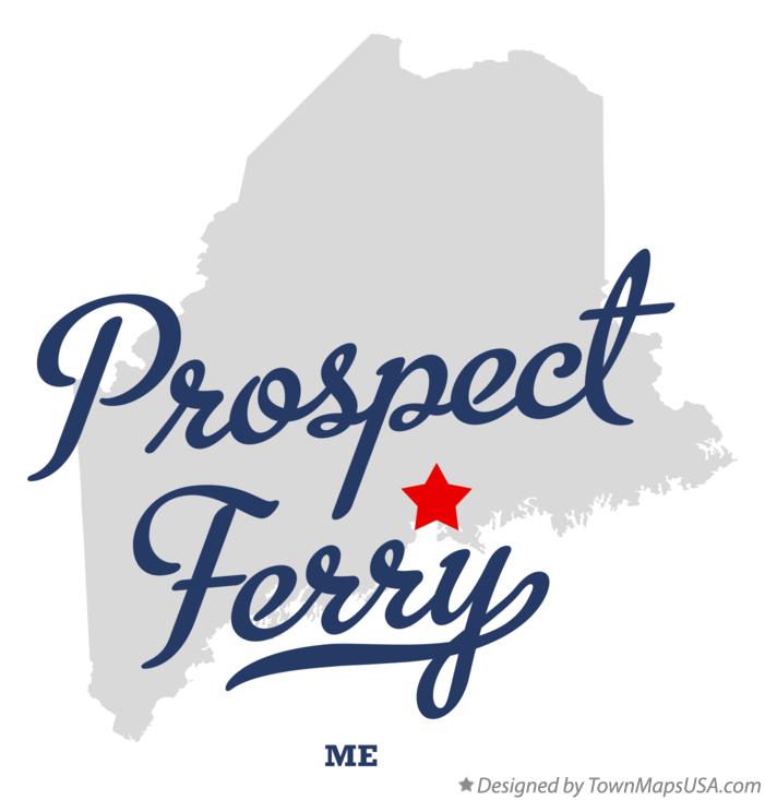 Map of Prospect Ferry Maine ME
