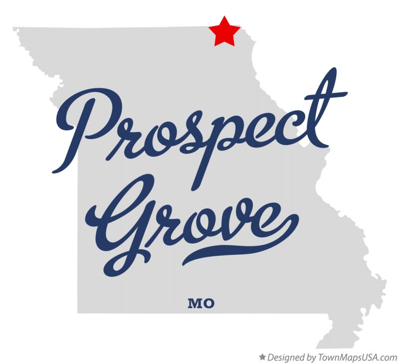 Map of Prospect Grove Missouri MO