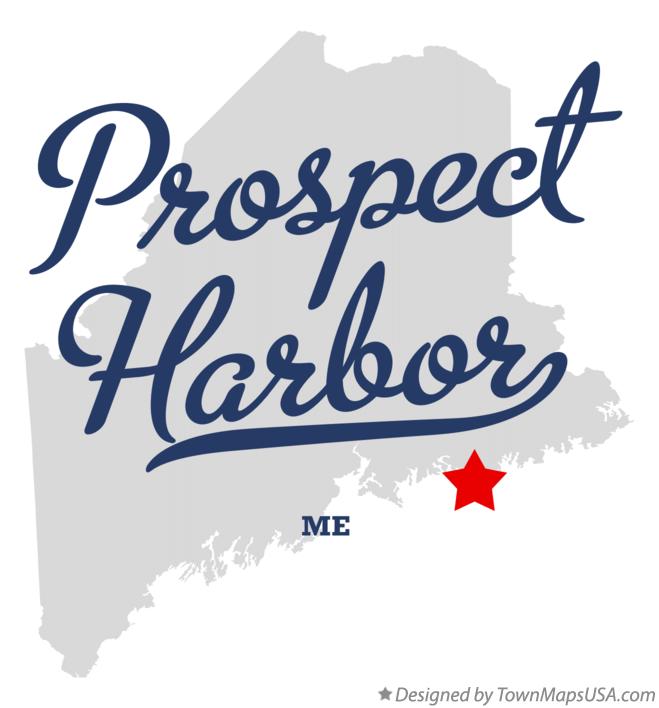 Map of Prospect Harbor Maine ME