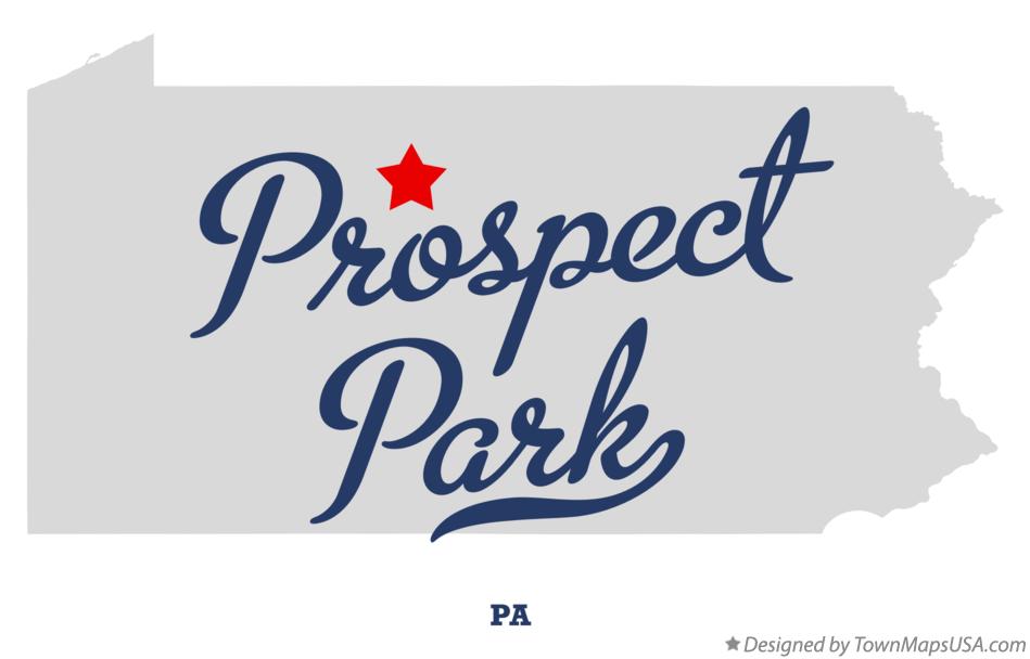 Map of Prospect Park Pennsylvania PA