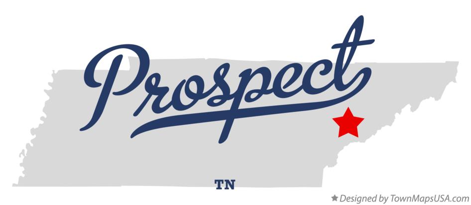 Map of Prospect Tennessee TN