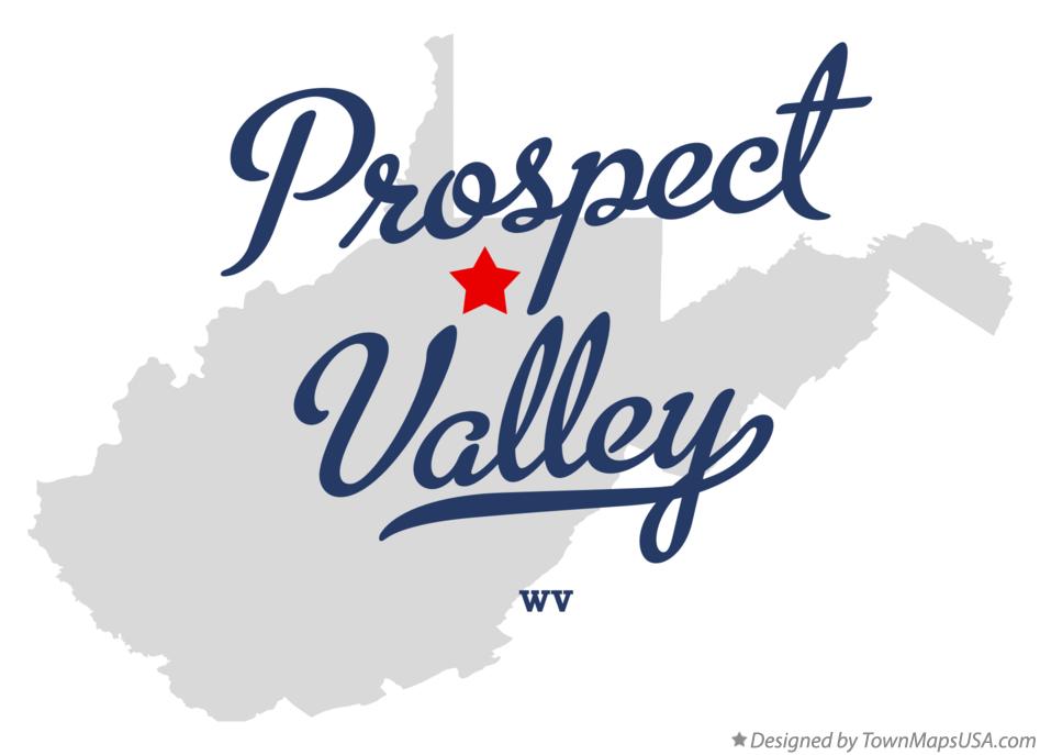 Map of Prospect Valley West Virginia WV