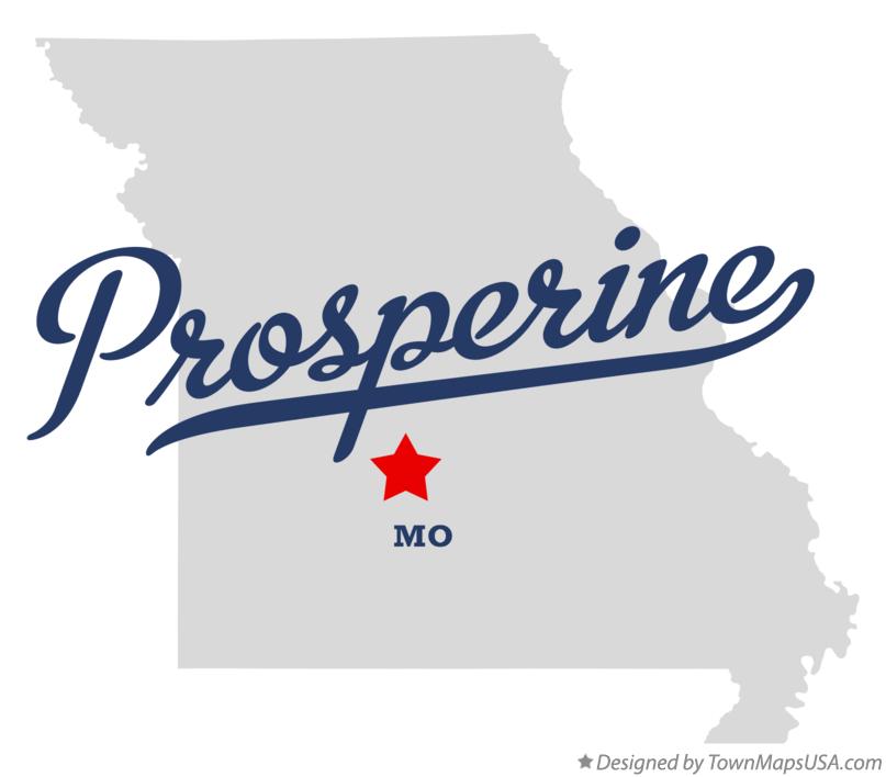 Map of Prosperine Missouri MO