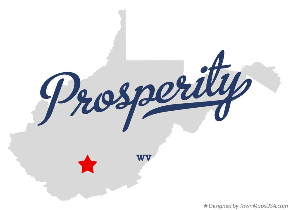 Map of Prosperity West Virginia WV