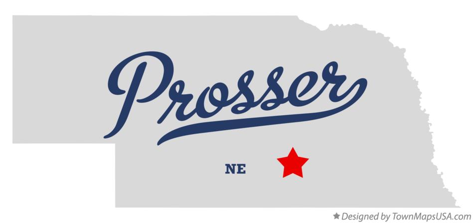 Map of Prosser Nebraska NE