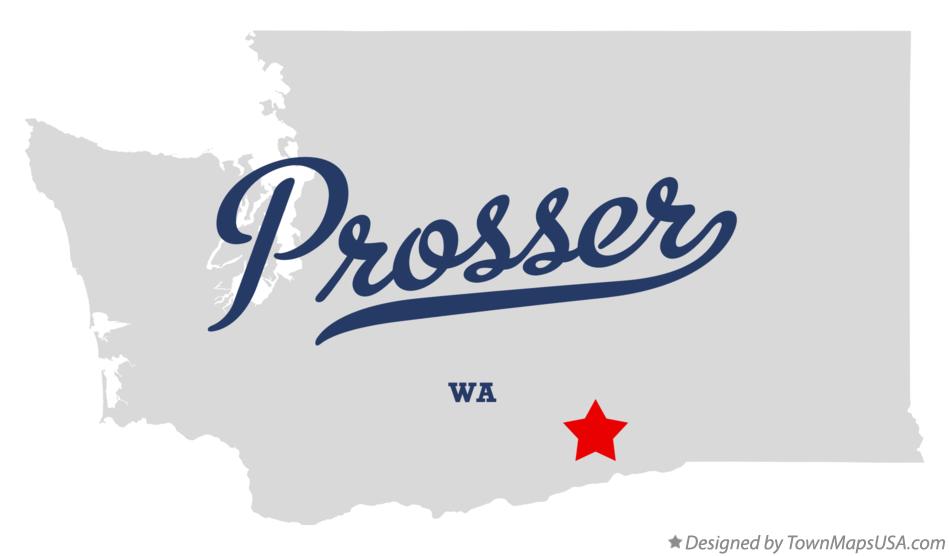Map of Prosser Washington WA