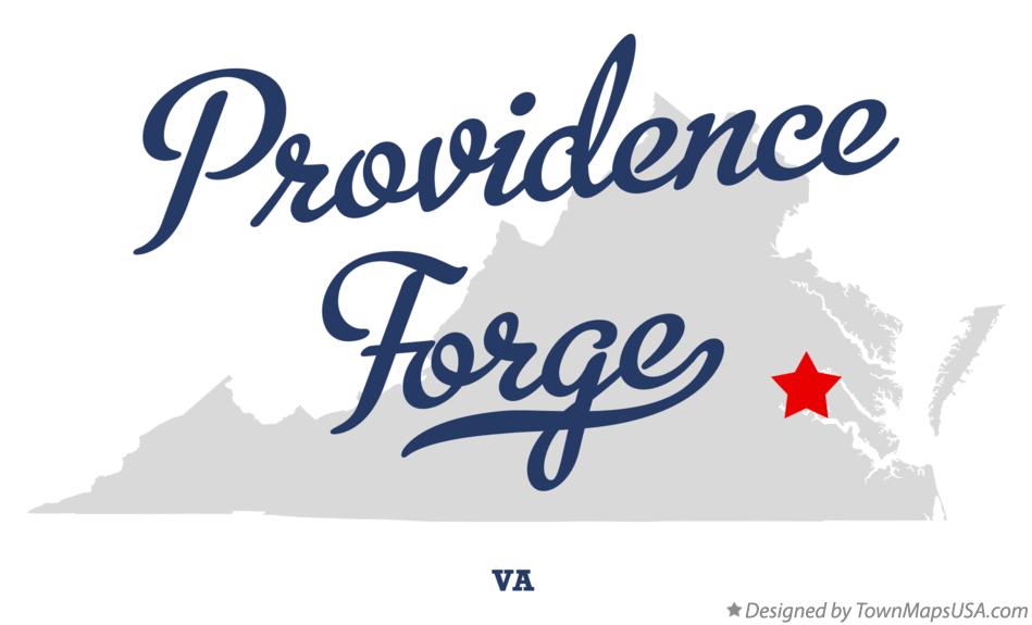 Map of Providence Forge Virginia VA