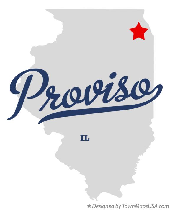 Map of Proviso Illinois IL