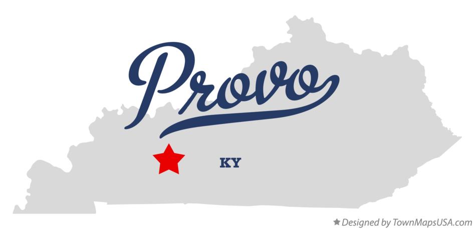 Map of Provo Kentucky KY