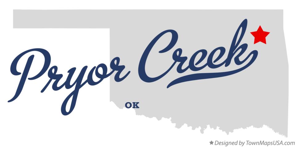 Map of Pryor Creek Oklahoma OK