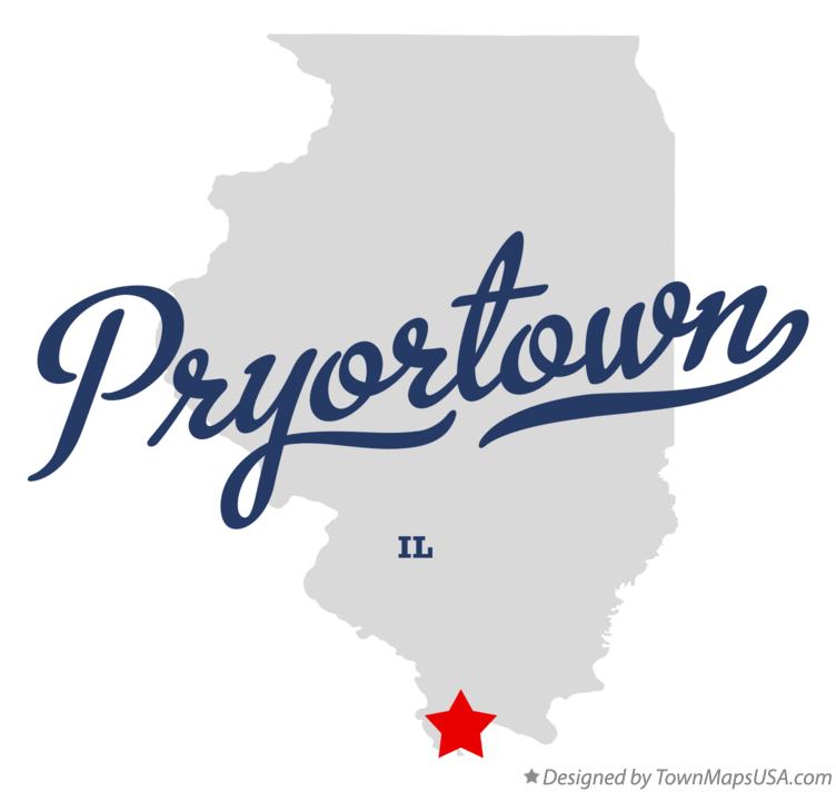 Map of Pryortown Illinois IL