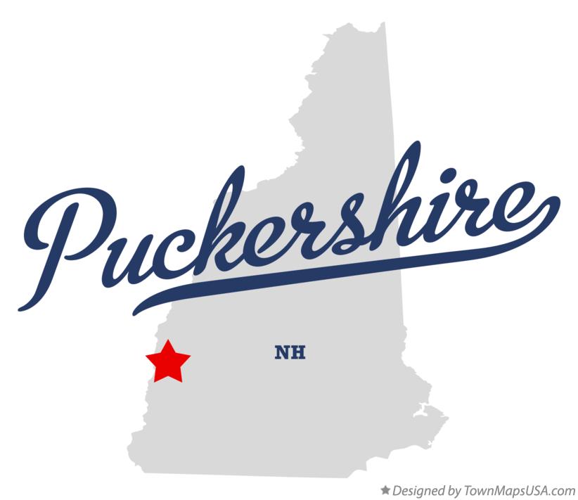 Map of Puckershire New Hampshire NH