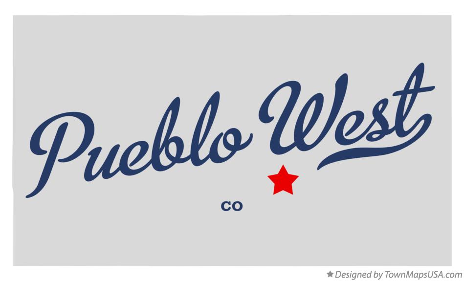 Map of Pueblo West Colorado CO