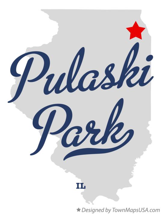 Map of Pulaski Park Illinois IL