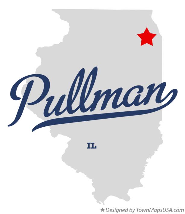 Map of Pullman Illinois IL